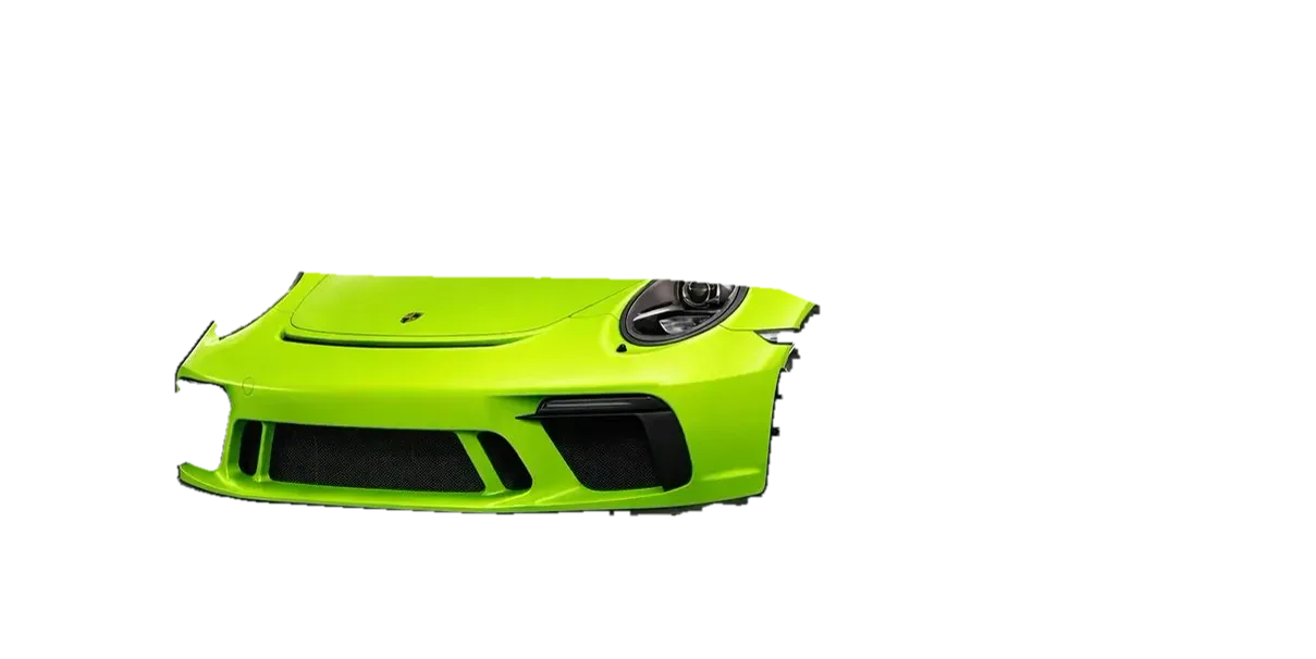 Bronze coverage: front bumper and the leading edge of the hood and fenders