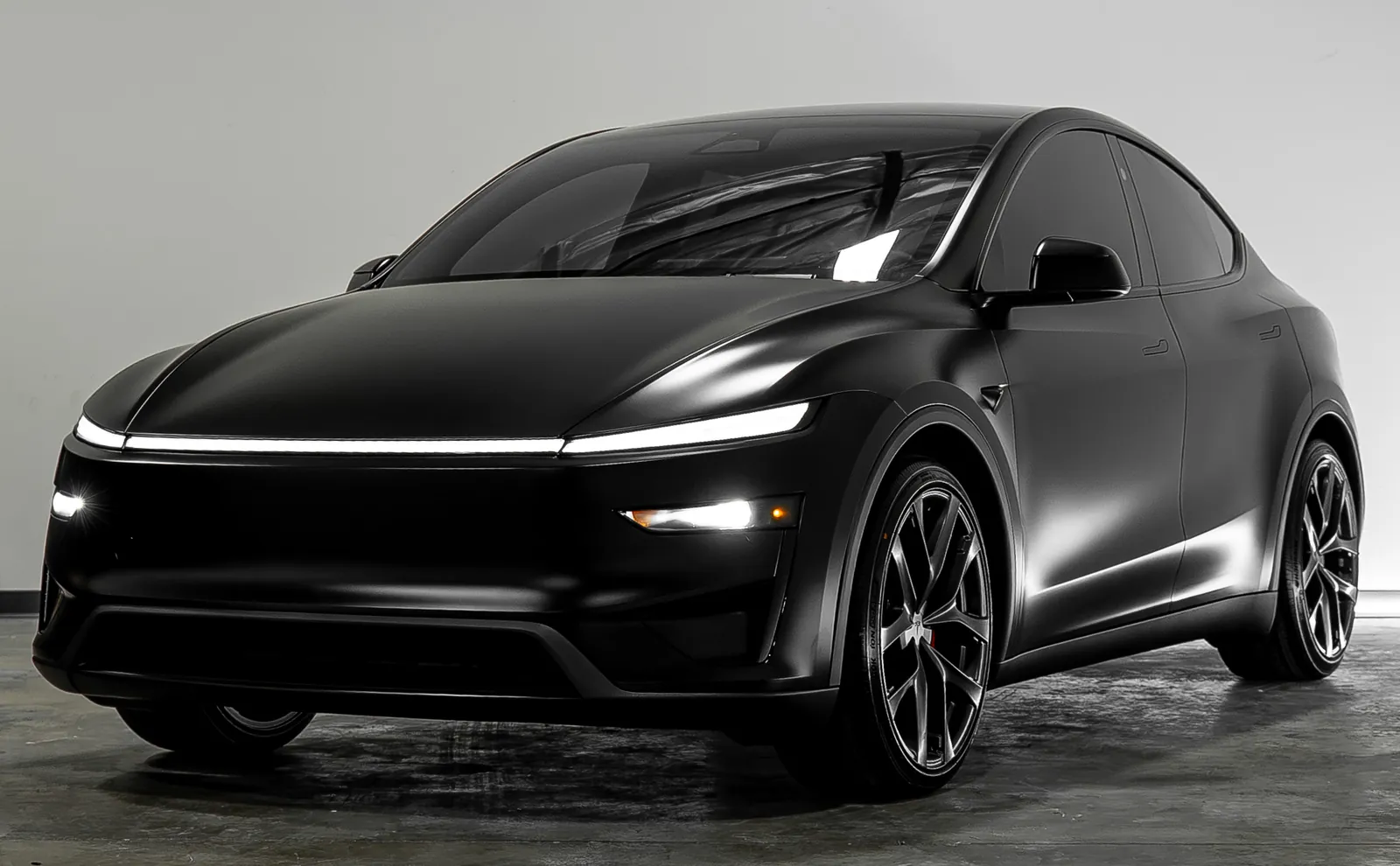 Tesla Model Y Performance with full body satin Stealth paint protection film